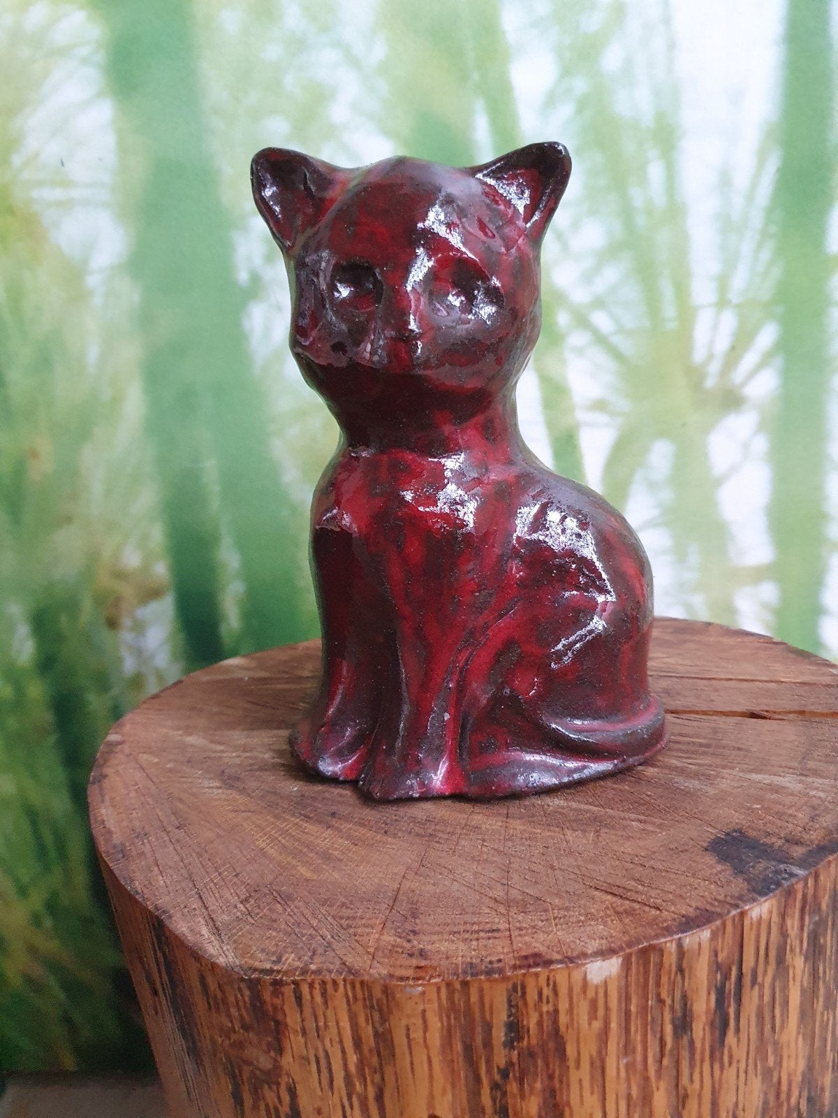 Beeldje kat van keramiek, Ophalen of Verzenden