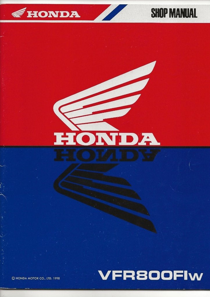 Honda VFR800 Fly addendum shop manual aanvulling, Motoren, Verzenden, Honda