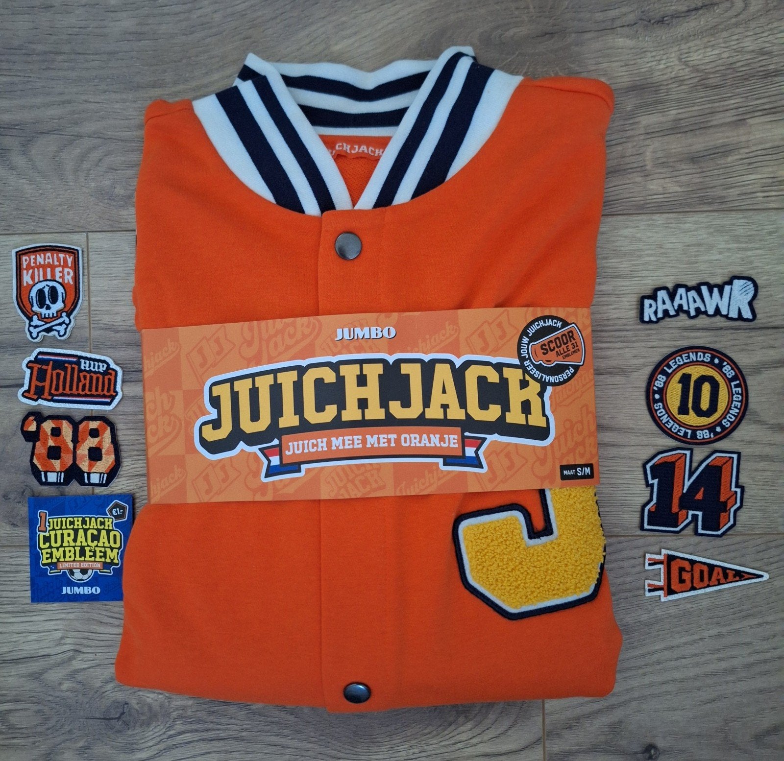 Jumbo juich jack met emblemen, Tickets en Kaartjes, Seizoenskaart, Eén persoon, Nederlands elftal