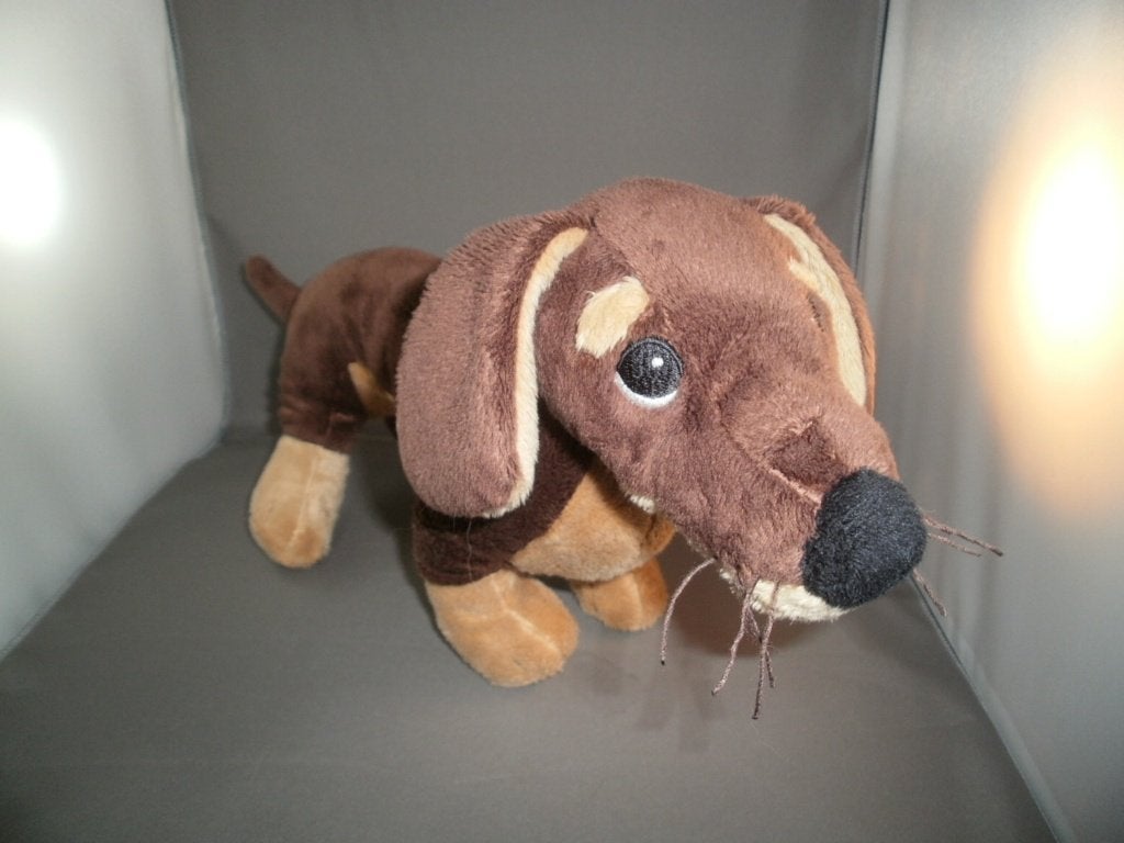 Ikea hond teckel/teckels smaslug 44 cm tweekleurig bruin, IKEA, Zo goed als nieuw, Middelgroot (20 tot 80 cm), Wasbaar