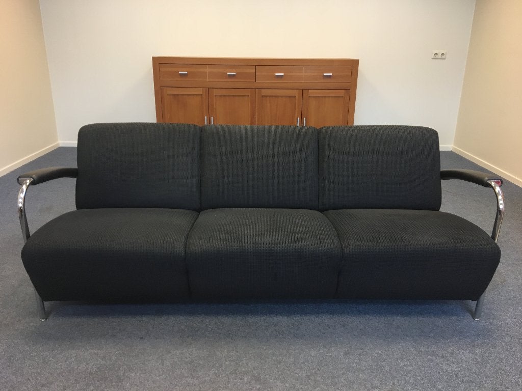 Bank, Ophalen, Leer, 150 tot 200 cm, Driepersoons