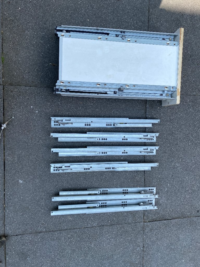 Rails voor keukenkastje blum tandemplus, Ophalen of Verzenden, Overige materialen, Schuif of Grendel