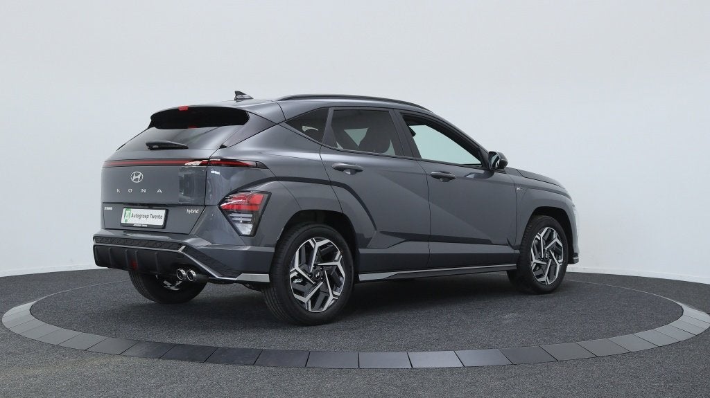 Hyundai KONA 1.6 GDI HEV N Line | DEMO | Hybrid | Private Le, Auto's, 12 maanden, Gebruikt, Adaptive Cruise Control, 1110 kg