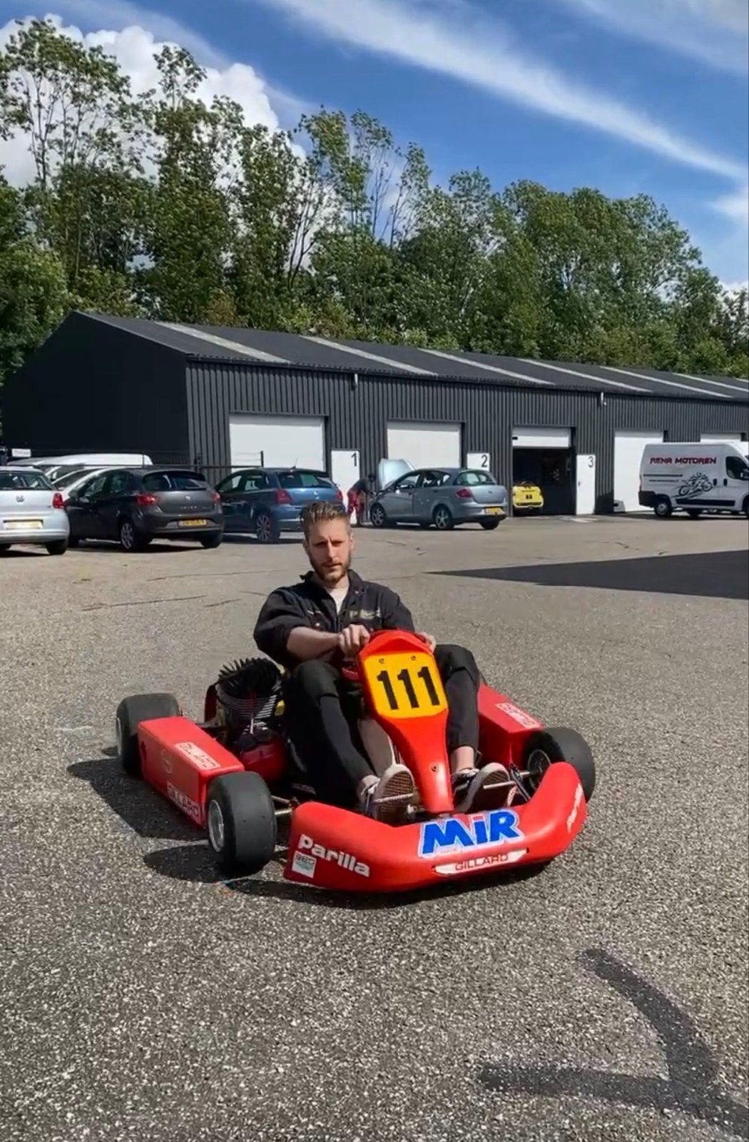 Unieke Parilla 100cc direct aangedreven kart - ZGAN, Ophalen, Zo goed als nieuw, Kart