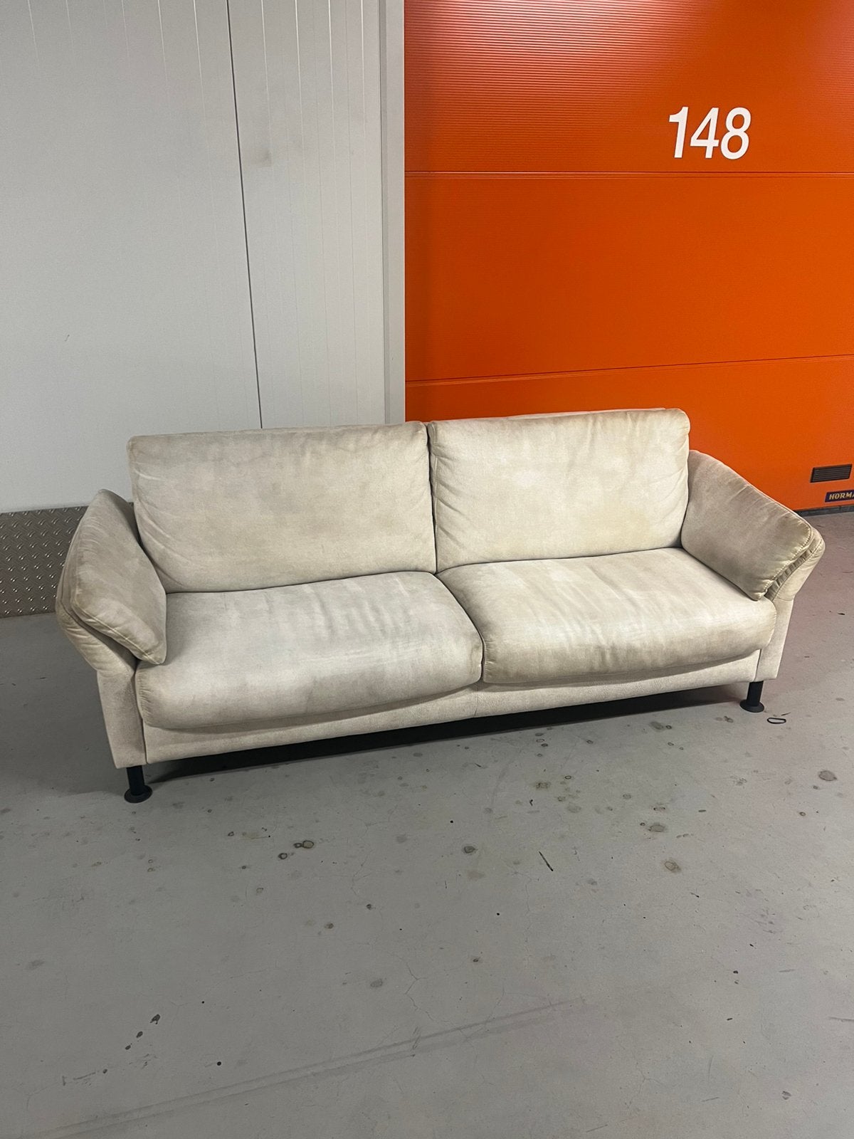 Prominent bank (met relaxstand), Ophalen, Gebruikt, 150 tot 200 cm, Driepersoons