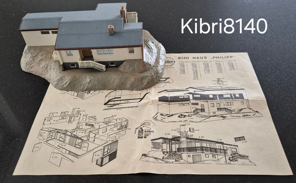 Kibri H0 villa 8140, Overige merken, Gebruikt, Gelijkstroom of Wisselstroom, Brug, Tunnel of Gebouw