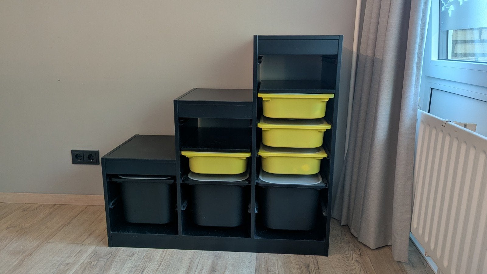 Ikea Trofast kast met bakken, plankjes en bureaublad, Ophalen, Gebruikt, Kast, 105 cm of meer