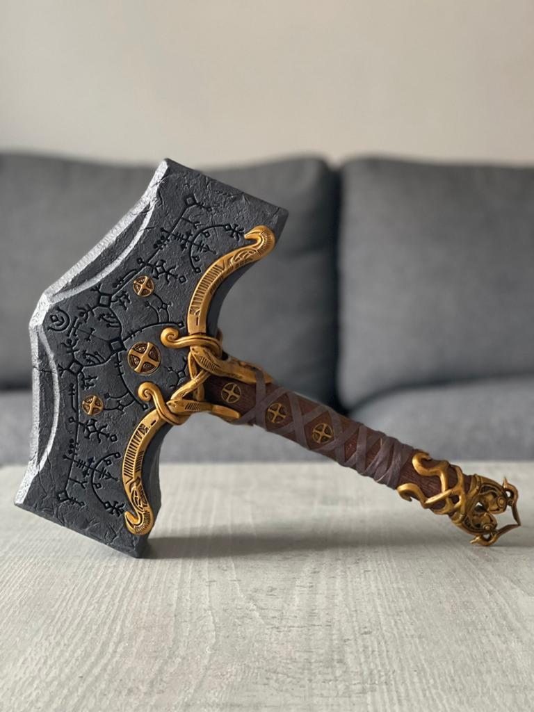 Mjolnir Hamer - God of War Ragnarök Replica, Spelcomputers en Games, Games | Sony PlayStation 5, Ophalen of Verzenden, Zo goed als nieuw