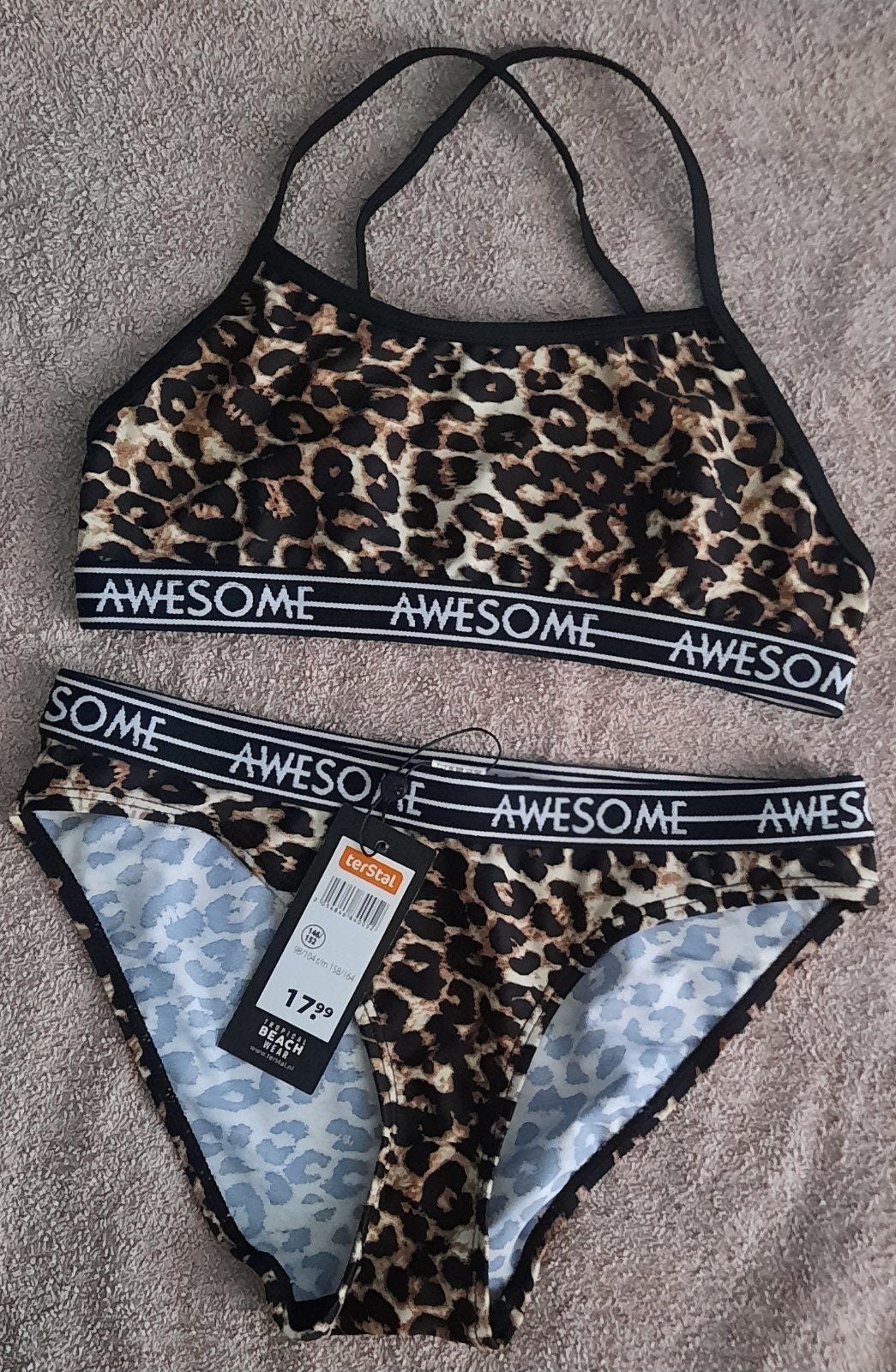 Nieuwe TerStal bikini panterprint maat 146/152, Meerkleurig, Nieuw, Ophalen of Verzenden, TerStal