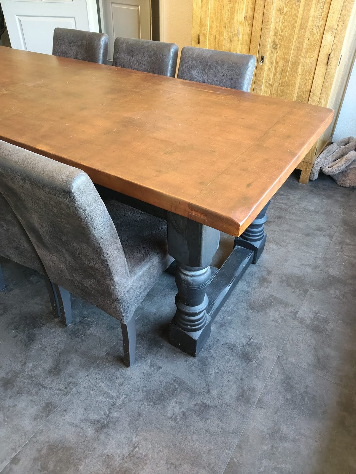 Kloostertafel 2.15 bij 91 cm, Huis en Inrichting, Ophalen, 200 cm of meer, 50 tot 100 cm, Zo goed als nieuw