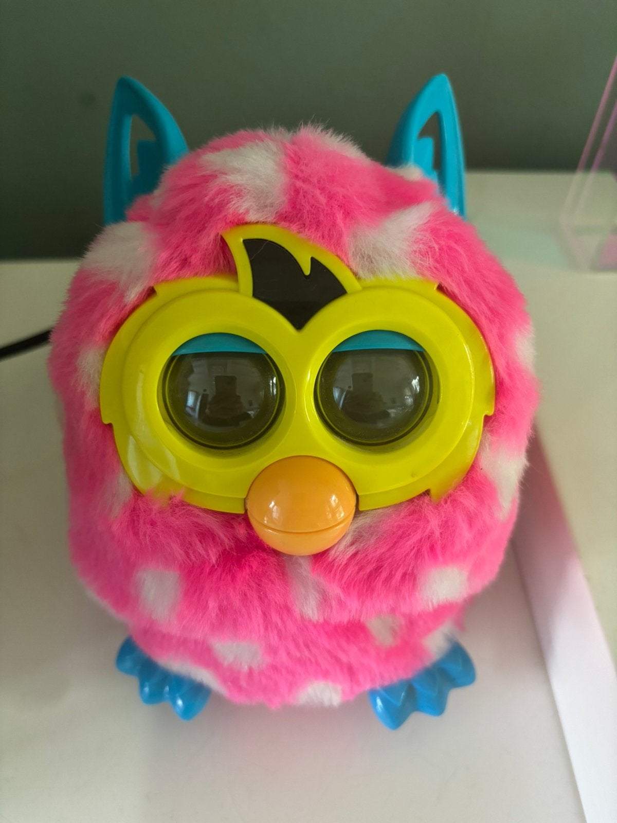 Vintage hasbro furby roze met witte stippen, Ophalen of Verzenden, Gebruikt