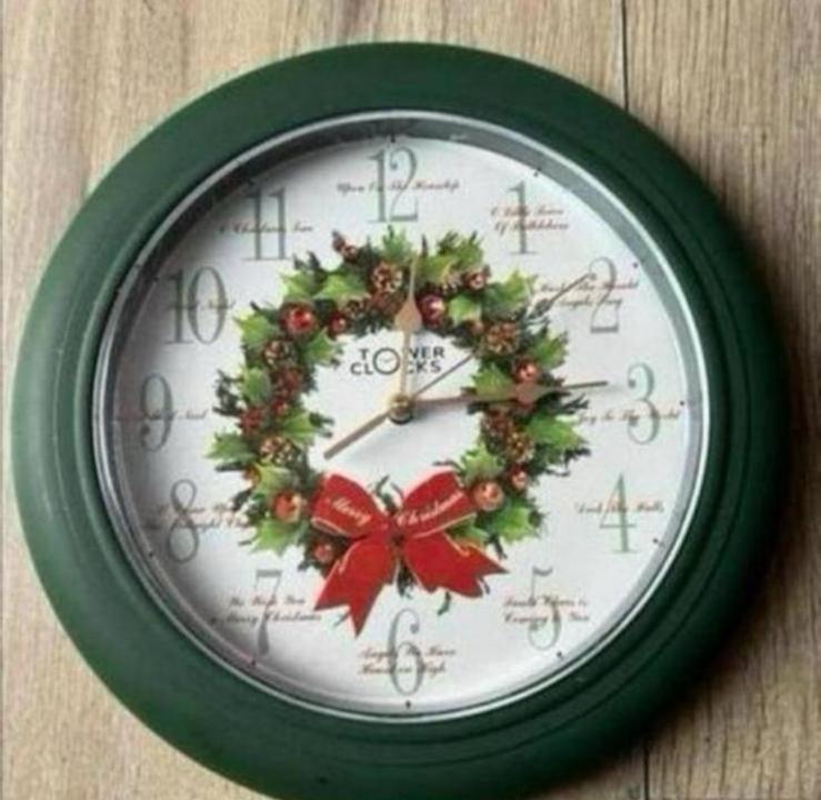 Vintage kerstklok met muziek, Diversen, Kerst, Ophalen of Verzenden, Zo goed als nieuw
