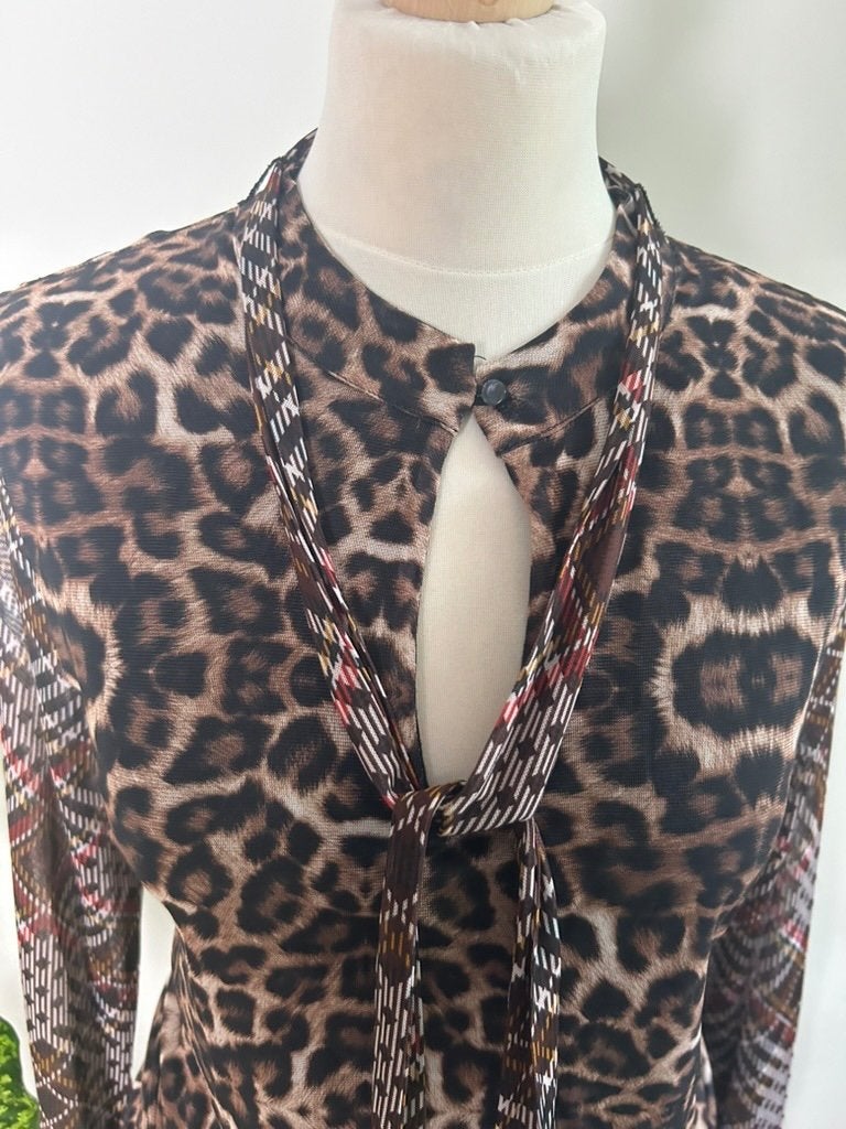 Summum woman Amsterdam maat M gave panter jurk 3562, Maat 38/40 (M), Summum Woman, Summum, Bruin