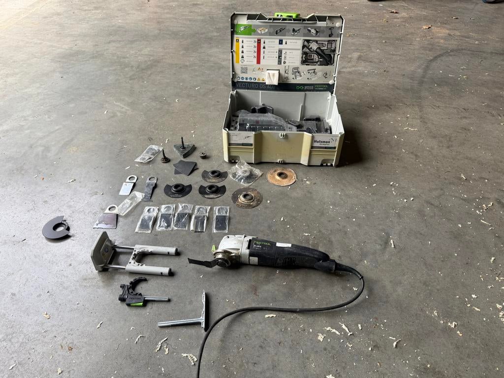 Festool Vecturo OS 400 E-set Multitool met accessoires, Ophalen, Gebruikt
