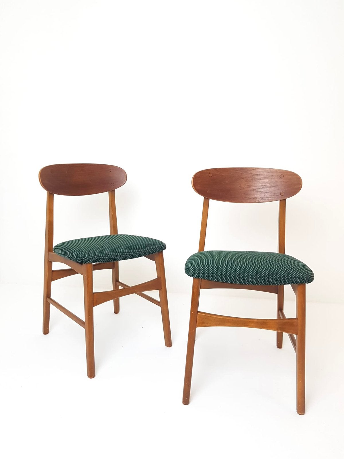 2 vintage deense farstrup stoelen nieuw gestoffeerd, Ophalen of Verzenden, Twee