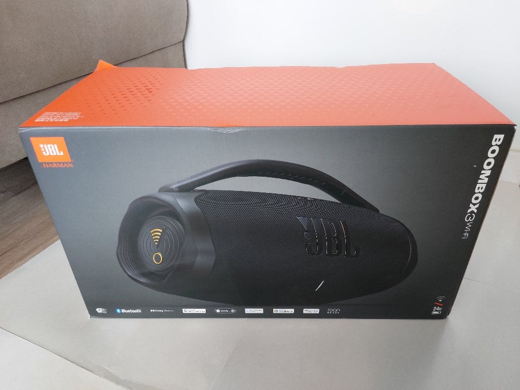 JBL Boombox 3 Wi-Fi + Bluetooth nieuw, JBL, Nieuw, Inclusief kabels, Ophalen of Verzenden