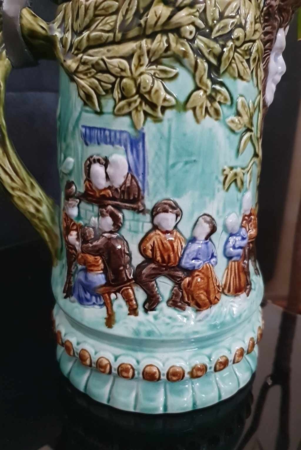 Heel mooi handgemaakt en Geschilderd beker., Ophalen of Verzenden