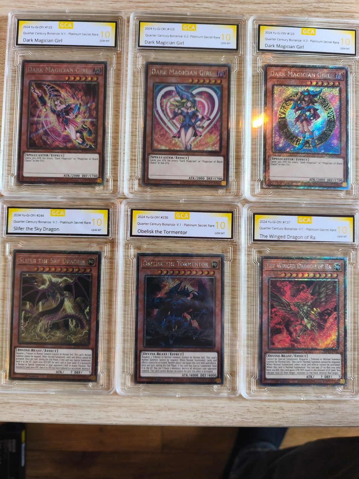 Yu-Gi-Oh! GCA 10 GEM MT 1st Edition Kaarten, Ophalen of Verzenden, Nieuw, Meerdere kaarten, Foil