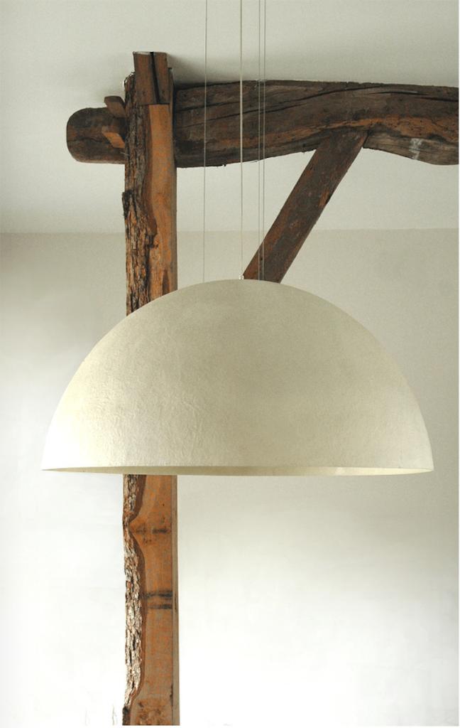 Dutch Design Koepellamp semi transparant studio KAP+BERK, Modern minimalistisch, 50 tot 75 cm, Ophalen of Verzenden, Zo goed als nieuw