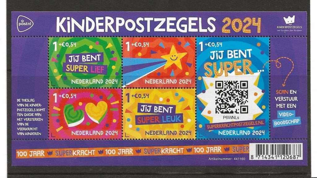 Vel Kinderzegels 2024 no  4237, postfris, Ophalen of Verzenden, Postfris