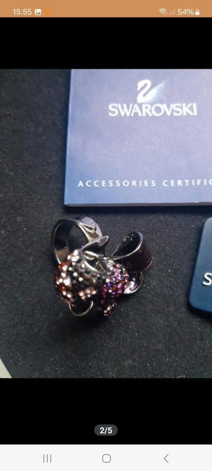 Swarovski ring, Verzenden