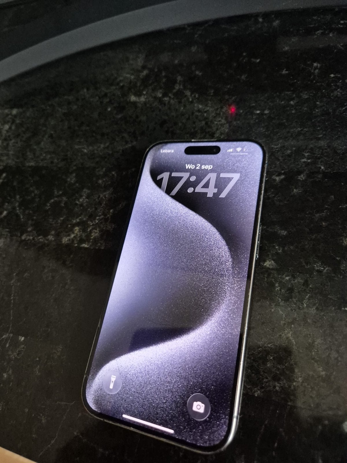 iPhone 15 pro 128GB, Ophalen, Blauw, 82 %, Zonder simlock