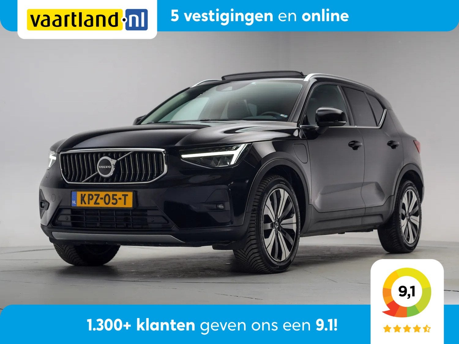 Volvo XC40 T5 Recharge Ultimate Bright Aut. [ Panoramadak Le, Auto's, Automaat, Zwart, Leder, Bedrijf