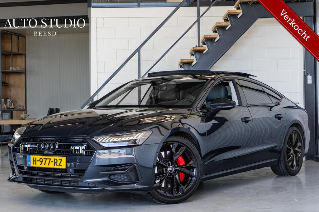 Audi A7 Sportback 55 TFSI quattro 3.0 V6 | 341 PK | PANO | B, Auto's, Audi, Gebruikt, 2995 cc, Blauw, Vierwielaandrijving