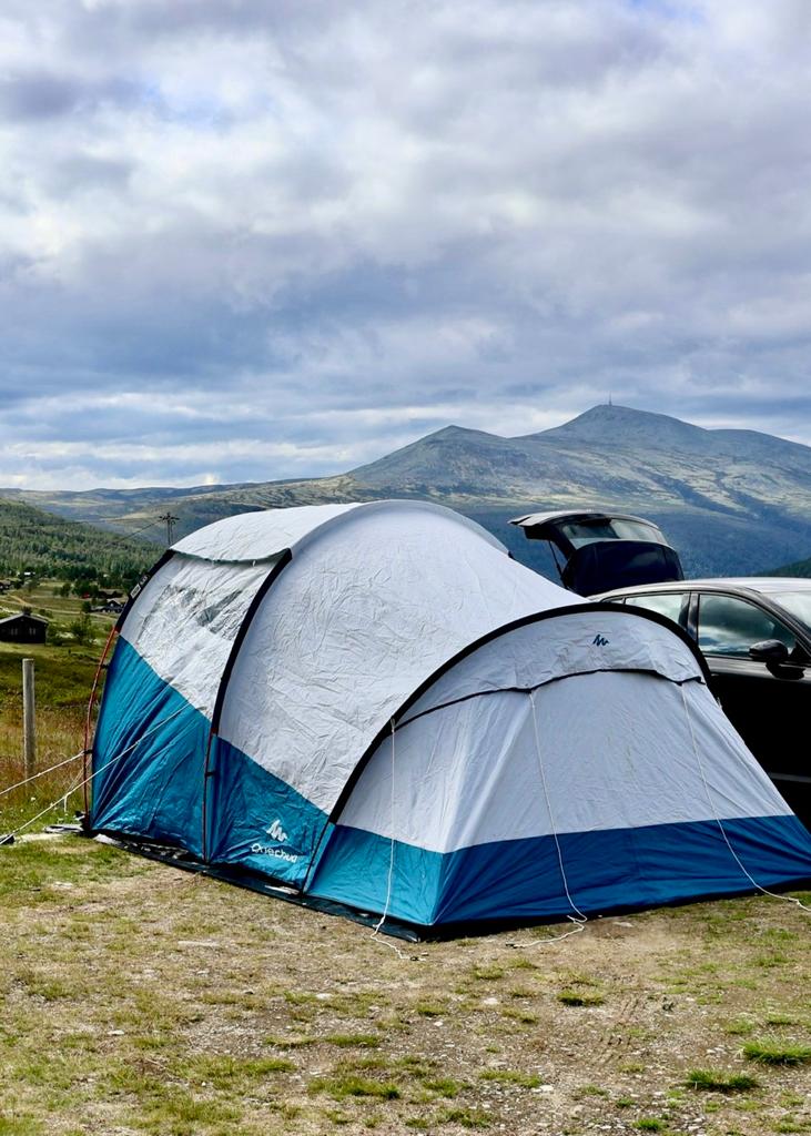 Kampeertent Arpenaz 4.1 Fresh & Black 4 personen Quechua, Caravans en Kamperen, Tenten, Ophalen, Gebruikt, Tot en met 4