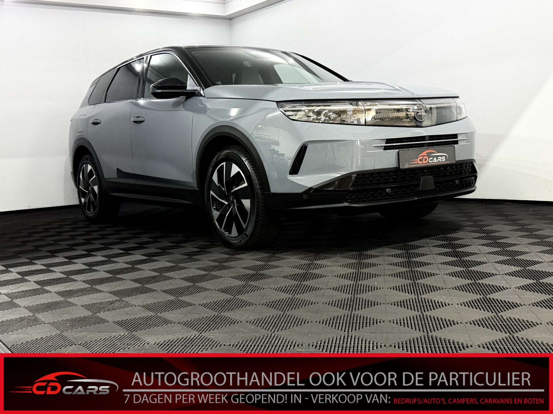 Opel Grandland 1.2 Turbo Hybrid GS-e 360 Camera, Head-up dis, Gebruikt, Euro 6, 1199 cc, Leder en Stof