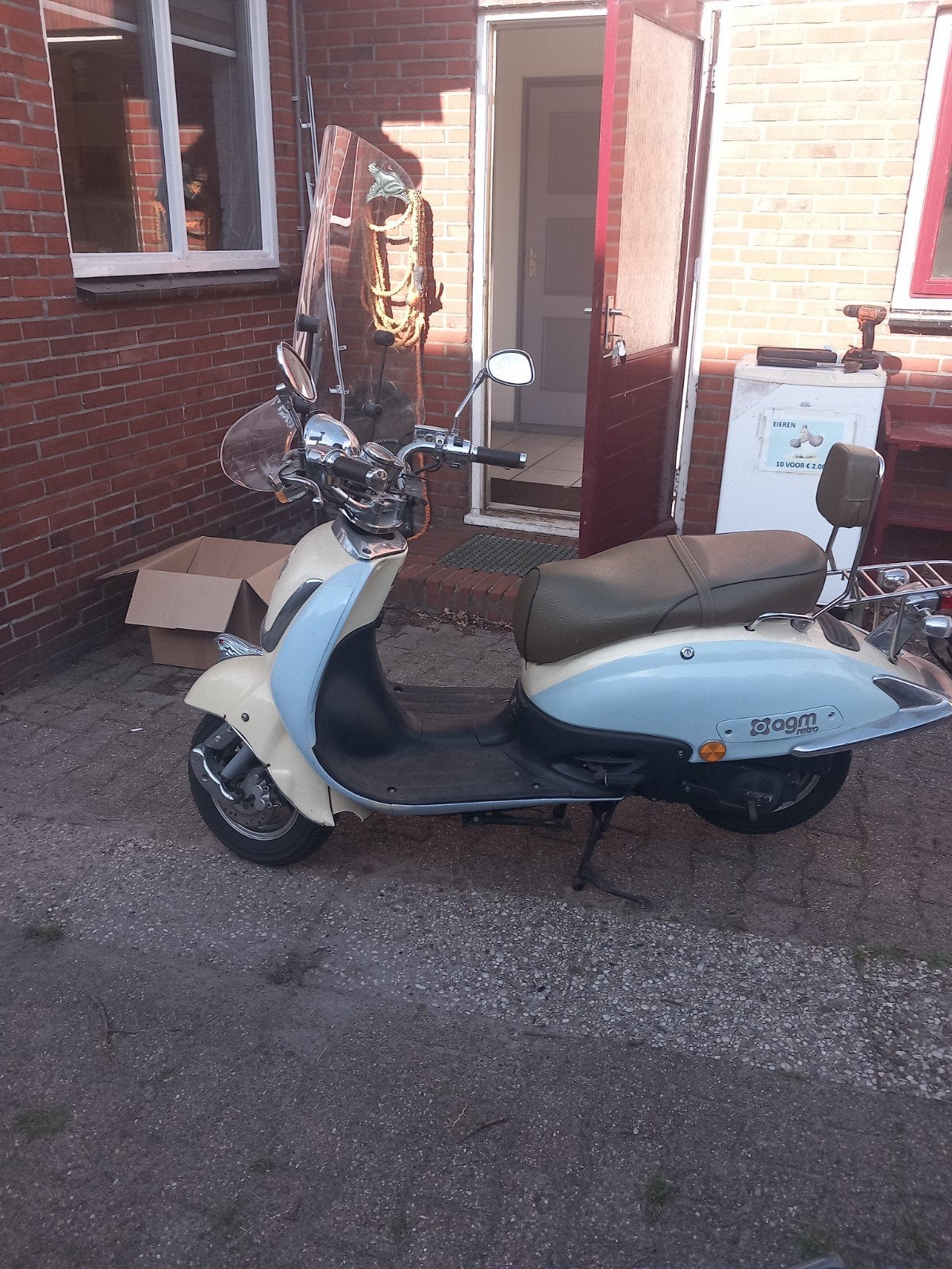 AGM Retro Scooter  45 km oude pekela, Fietsen en Brommers, Scooters | Overige merken, Gebruikt, Benzine, Ophalen, Overige merken