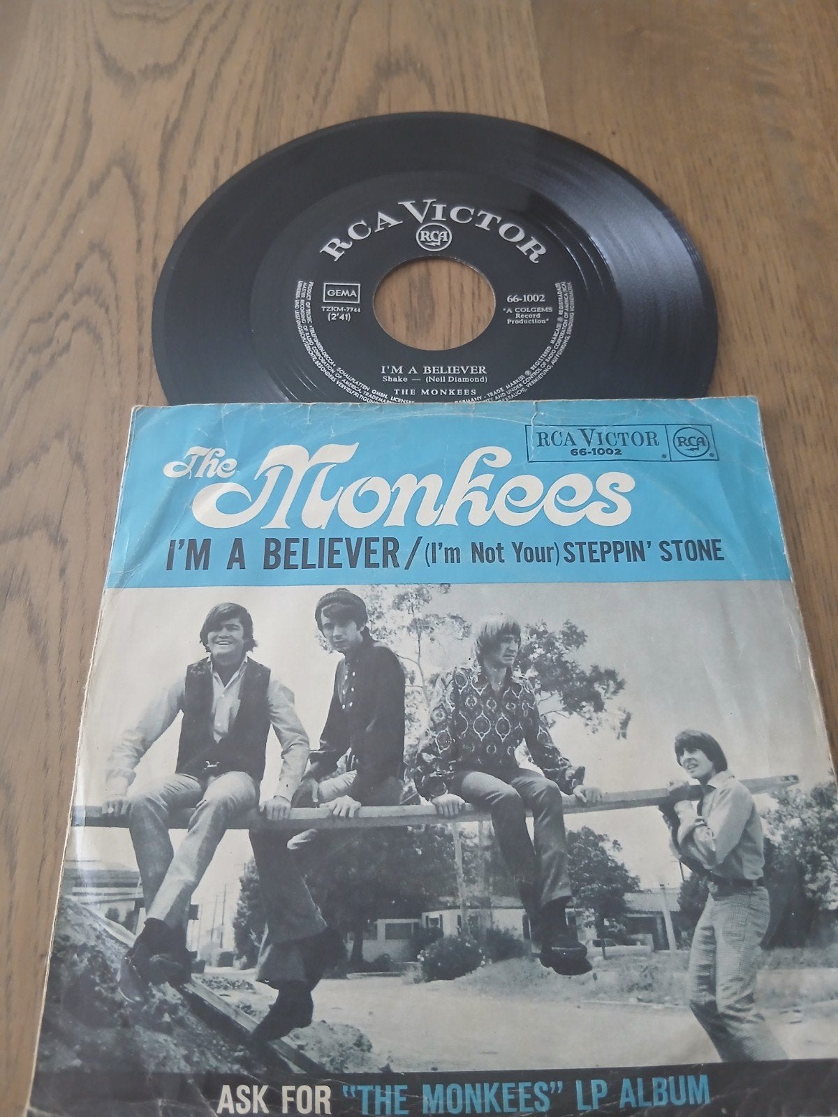 VINYL SINGLE   THE MONKEES, Cd's en Dvd's, Vinyl | Pop, Verzenden, Zo goed als nieuw, Pop