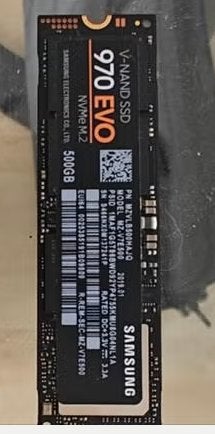 Samsung EVO 970, Computers en Software, Harde schijven, Intern, Gebruikt, SSD, Lengte van 8,0 cm en een breedte van 2,2 cm