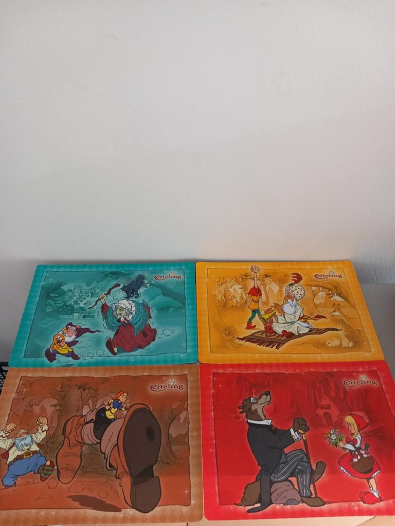 Efteling sprookjes placemats nieuw -4 stuks vintage, Ophalen of Verzenden, Nieuw, Gebruiksvoorwerp