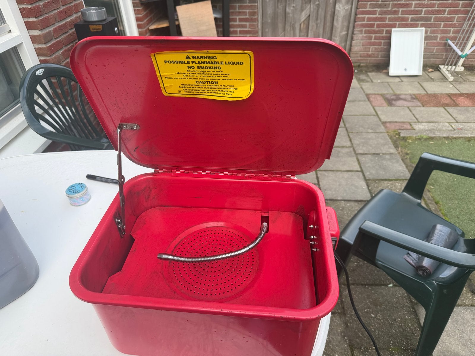Ontvetterbak 15 liter met ontvetter, Ophalen of Verzenden