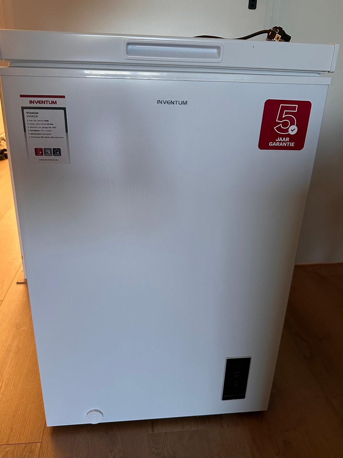 INVENTUM vrieskist VK562W, Ophalen, Vrieskist, Minder dan 85 cm, Minder dan 60 cm