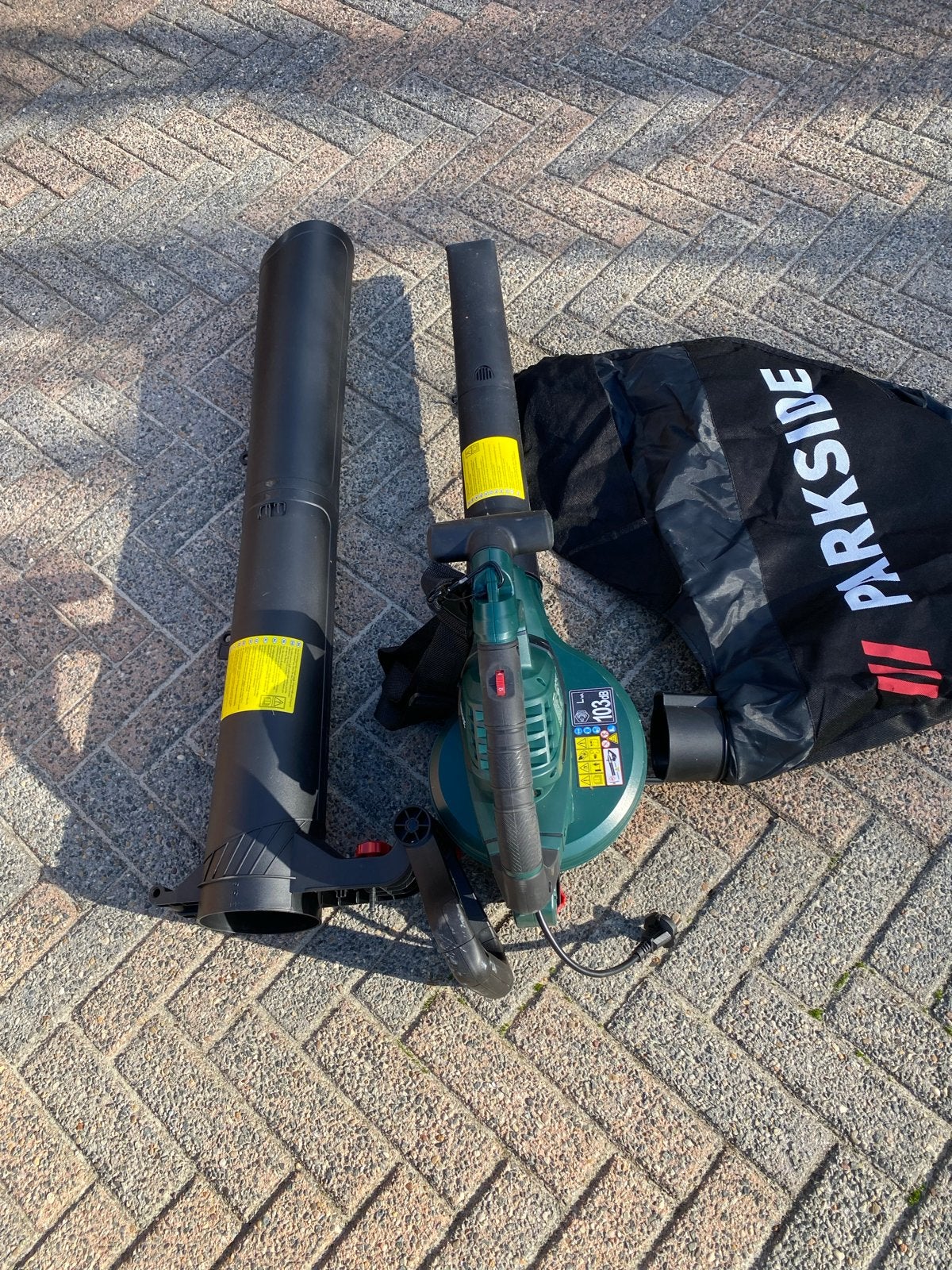 Parkside Elektrische Bladblazer & Bladzuiger PELSB 3000 A1, Ophalen, Elektrisch, Handgedragen, Met opvangzak