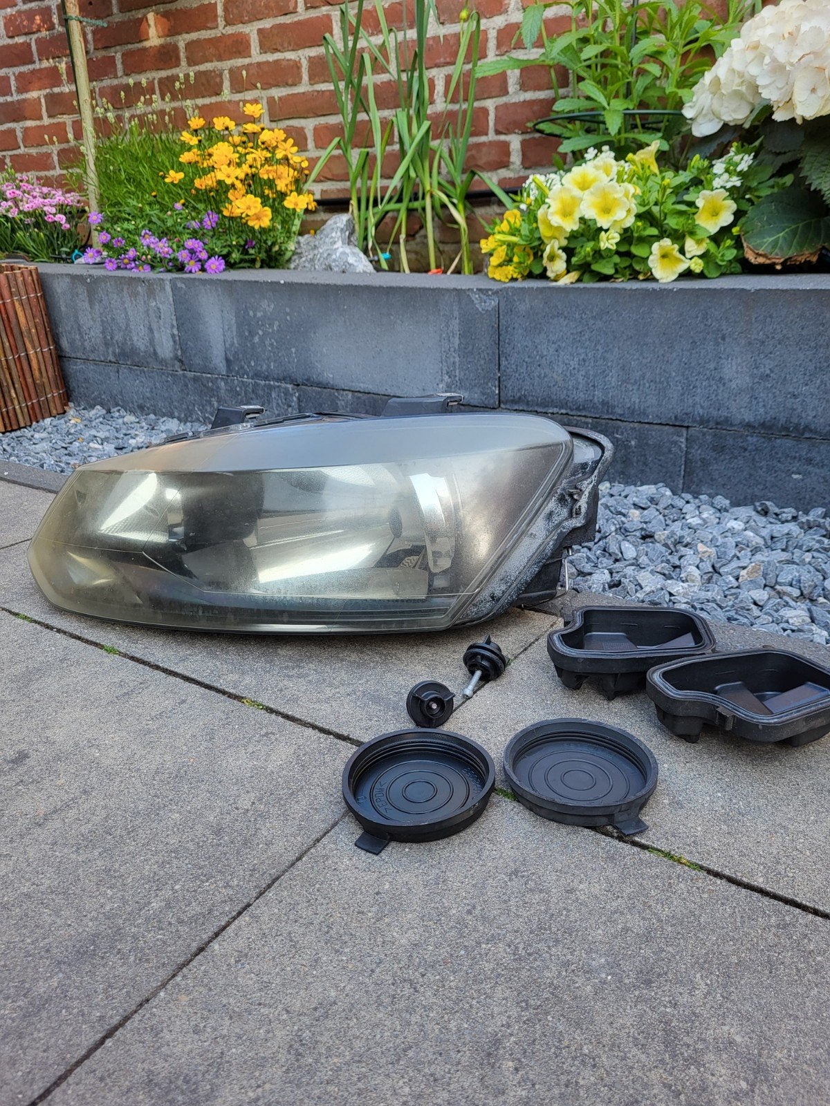 Linker koplamp voor een Volkswagen Polo 6R uit 2012. Licht v, Ophalen, 4 t/m 7 personen