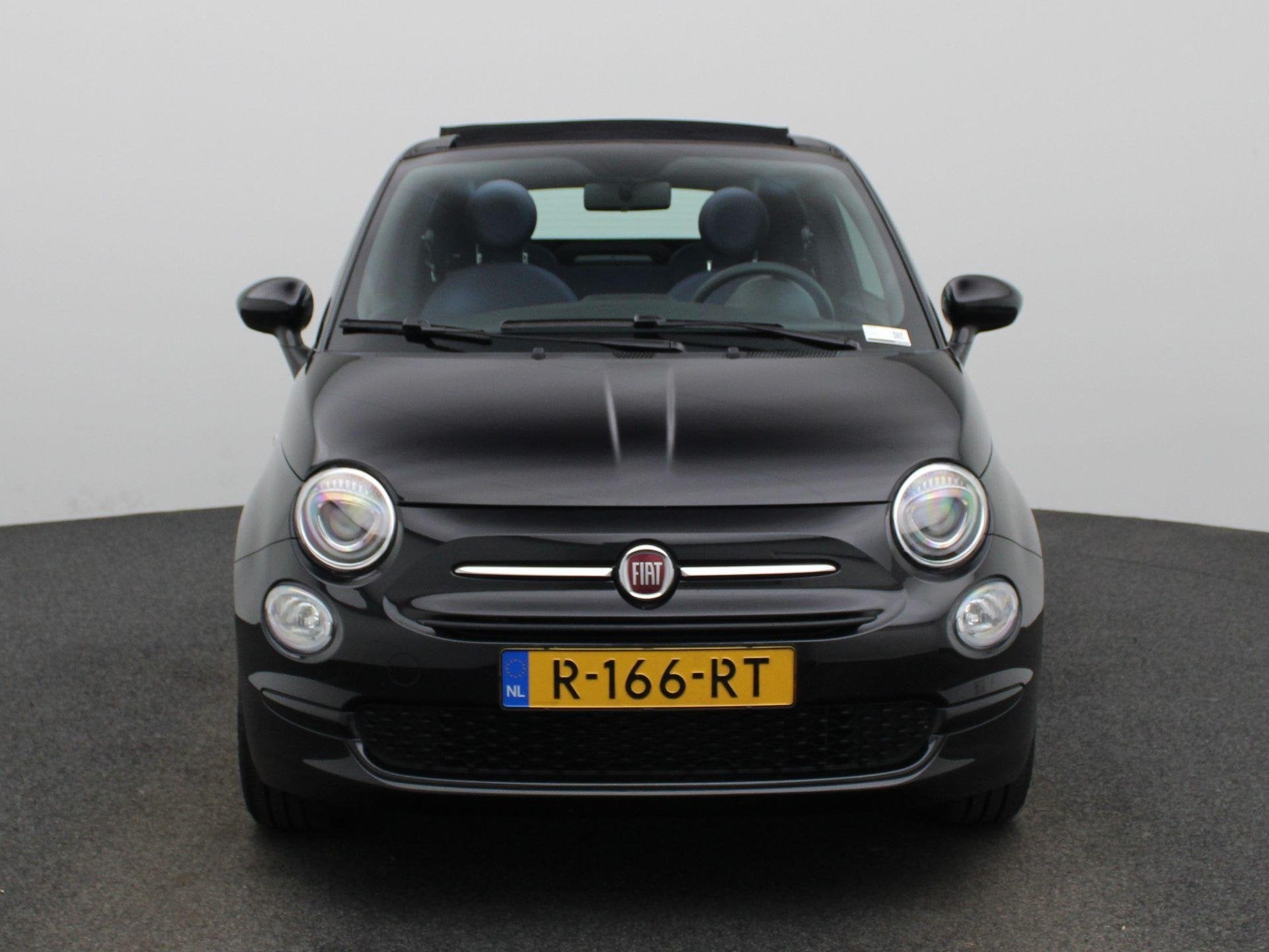Fiat 500 C 1.0 Hybrid Club | CABRIO | AIRCO | LED |, 12 maanden, Euro 6, 4 stoelen, Zwart