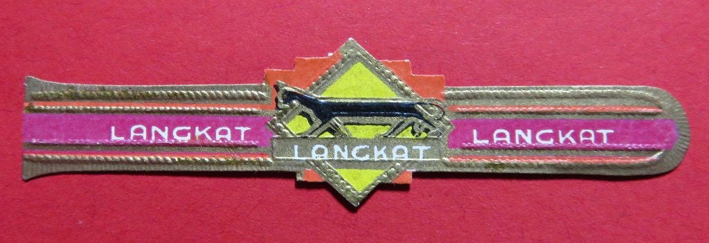 Sigarenbandje Langkat, Verzamelen, Verzenden, Gebruikt, Sigarenbandjes