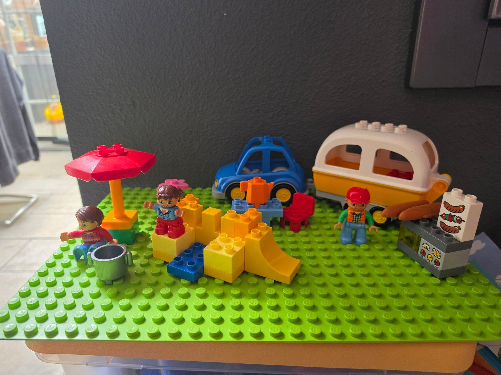 Duplo set 10602 Kampeeravontuur - zo goed als compleet, Ophalen of Verzenden, Zo goed als nieuw, Duplo