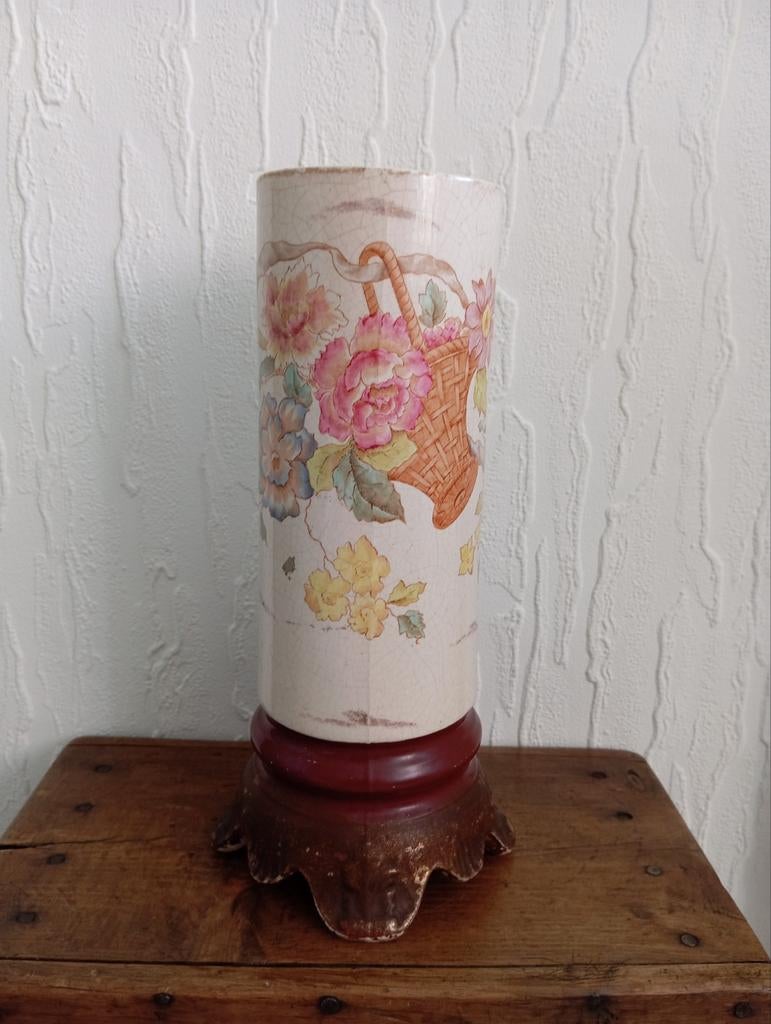 Antieke Engelse aardewerk vaas, ca. 1890-1914, Antiek en Kunst, Ophalen of Verzenden