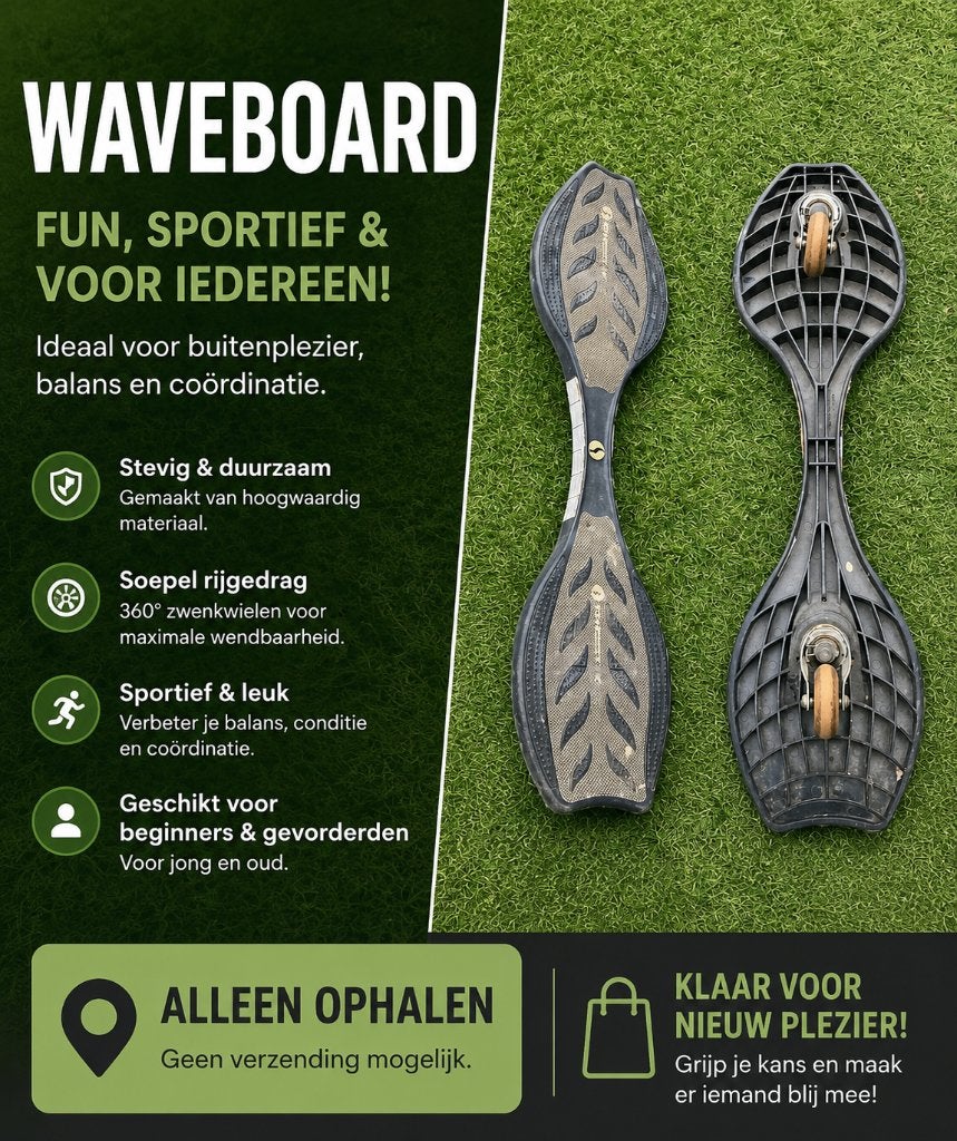Gebruikt Waveboard - Plezier voor jong en oud!, Ophalen, Gebruikt, Waveboard