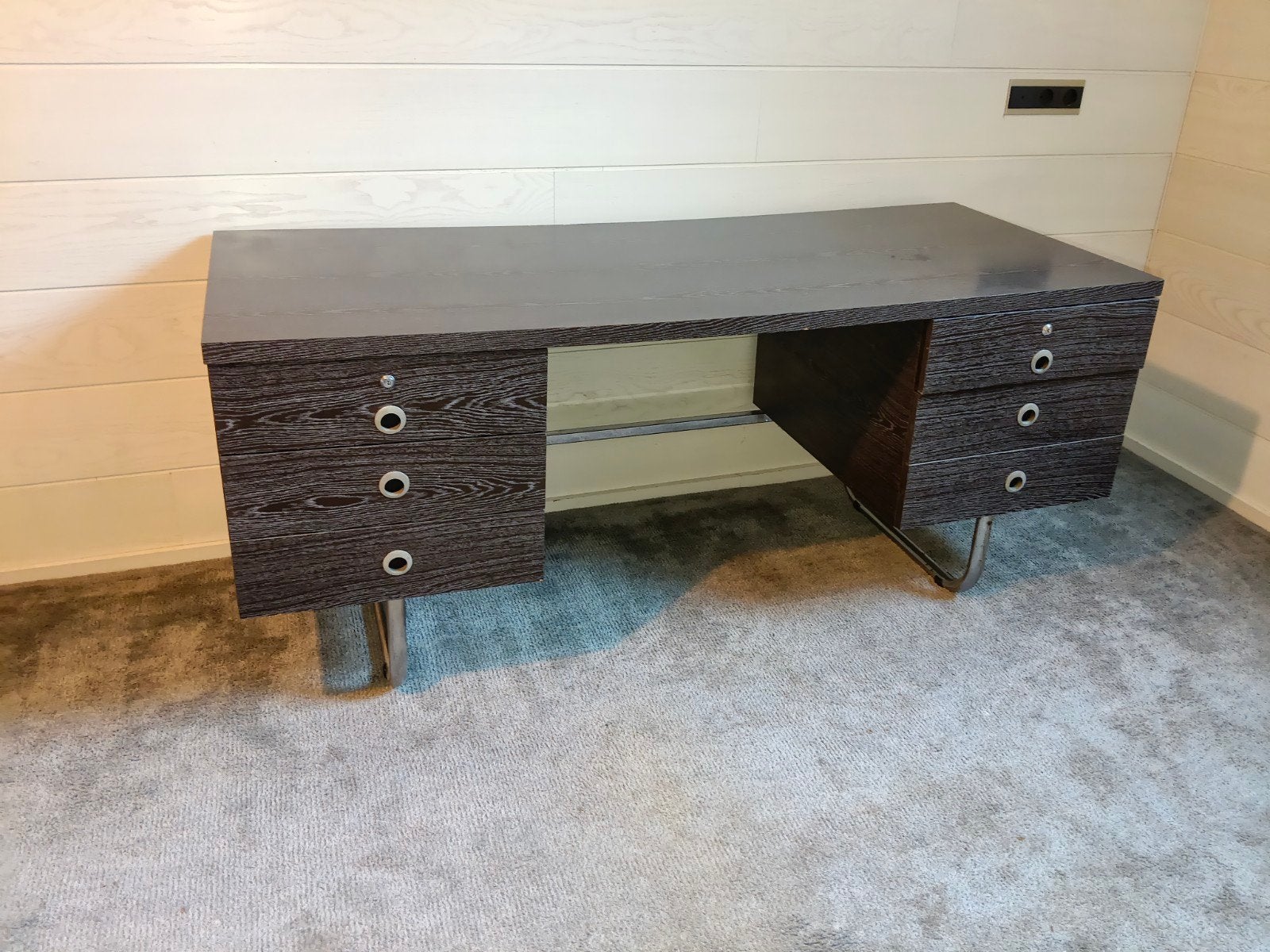 Bureau grijs, Huis en Inrichting, Ophalen, Gebruikt, 170 cm, 70 cm