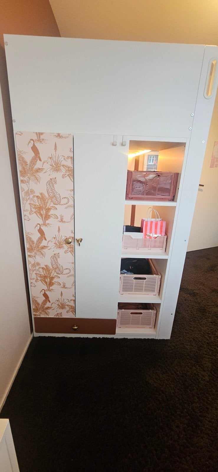 IKEA Hoogslaper met bureau en opbergruimte - Gepimpt, Ophalen of Verzenden