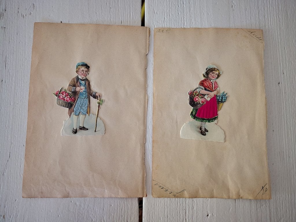 2 Prachtige, vintage poëzieplaatjes, Ophalen of Verzenden