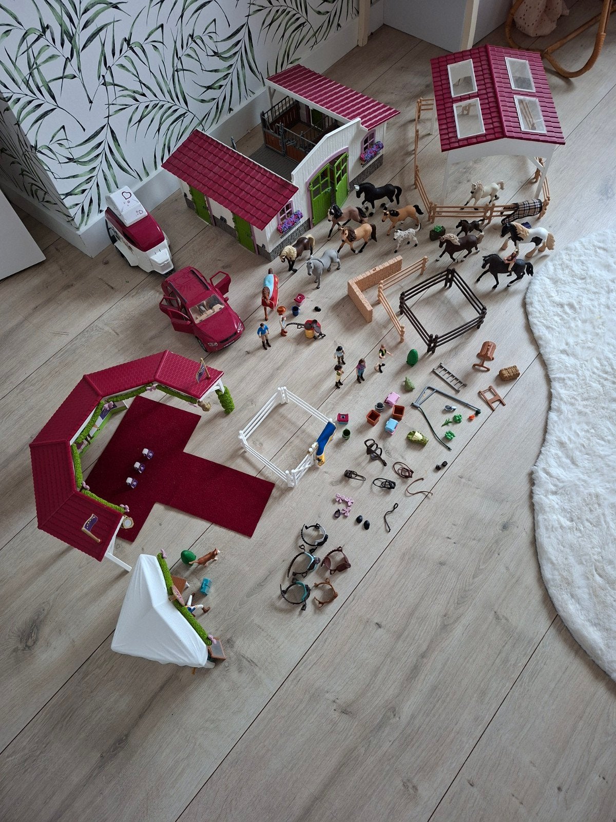 FEESTDAGEN complete Schleich paardenset, Ophalen of Verzenden, Zo goed als nieuw, Poppenhuis