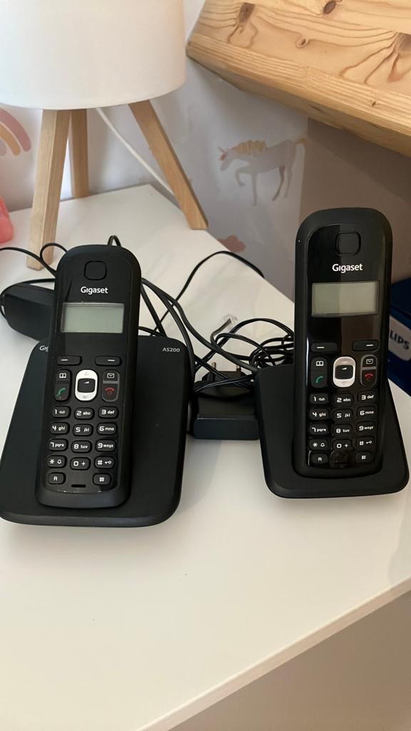 Siemens GIGASET AS200 telefoon, Ophalen of Verzenden, Zo goed als nieuw, 2 handsets