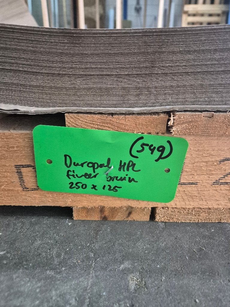 Duropal fineer donkerbruin hout 250x125cm 0,8mm dik ( 549 ), Ophalen, Gebruikt, Nb, Nb