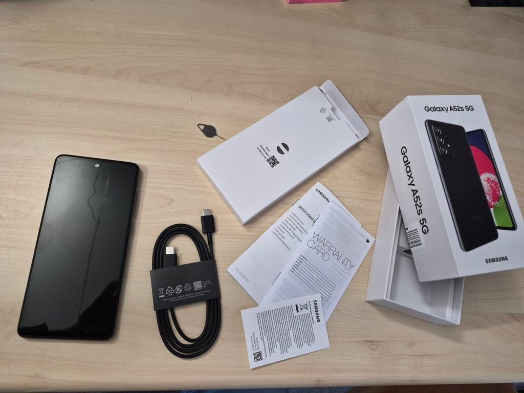 Nette Samsung A52s 5G, Telecommunicatie, Mobiele telefoons | Samsung, Gebruikt, Zwart, Touchscreen, Ophalen of Verzenden